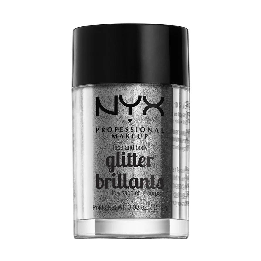 Face & Body Glitter Brillants 10 Silver - NYX PROFESSIONAL MAKEUP v:9772185