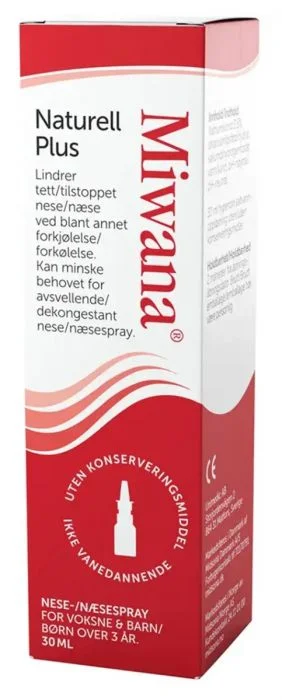 Miwana Plus Naturell saltvannsspray 30ml v:2721998