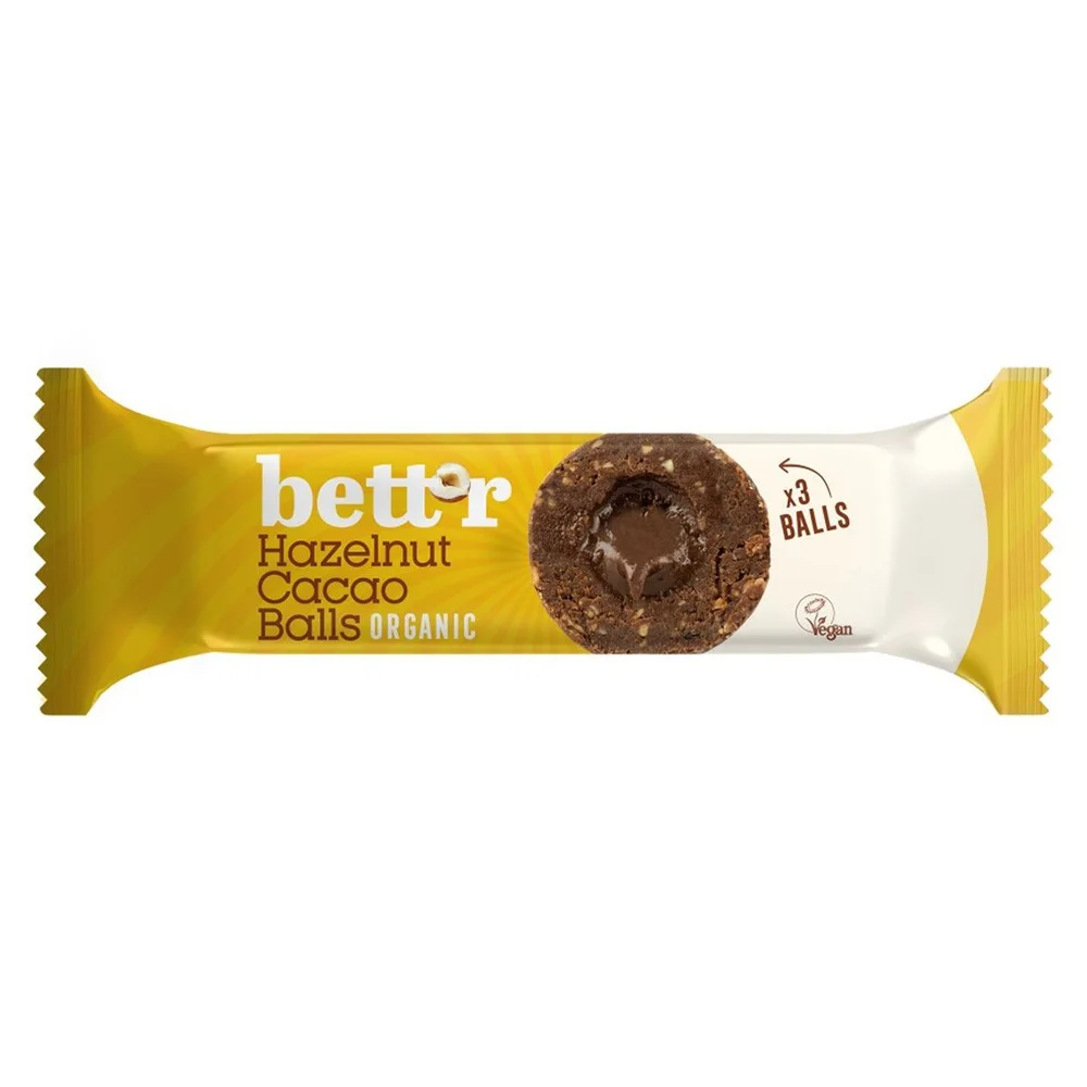 Bett´r Hazelnut Cacao Balls Ø – 45 g v:9620414 Bett´r Hazelnut Cacao Balls Ø – 45 g v:9620414