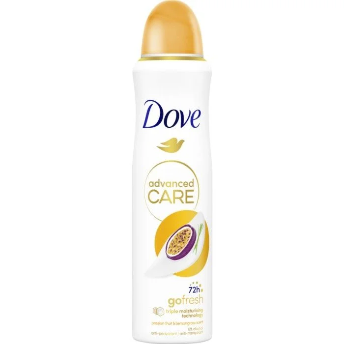 Dove 72h Advanced Care Passion Fruit & Lemongrass Spray 150 ml v:2737303
