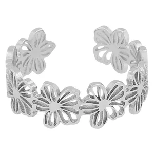 Snö Of Sweden Flora Daisy Ring Plain Silver Onesize v:2458846