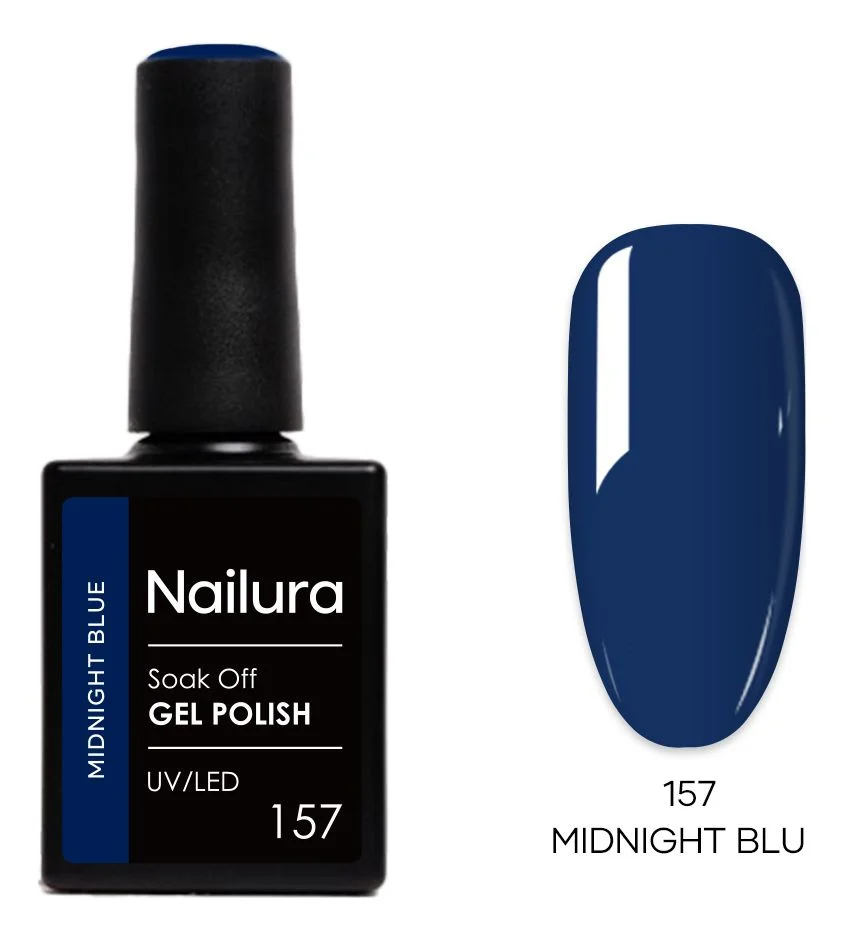 Nailura Gel Polish 157 – Midnight Blue – 10 ml. v:5012626 Nailura Gel Polish 157 – Midnight Blue – 10 ml. v:5012626