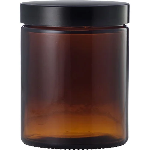 Brun glasskrukke v:6571982