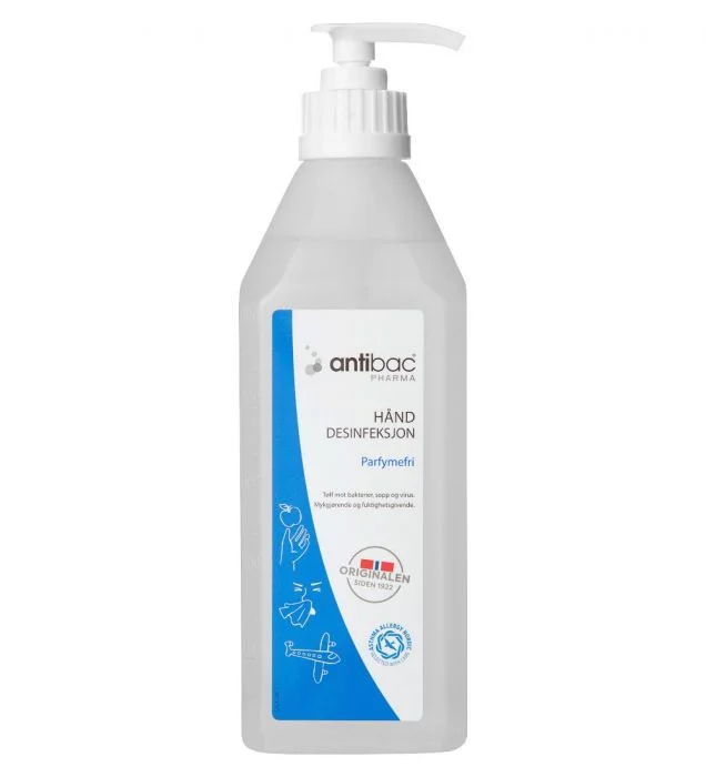 Antibac 85 % Pharma hånddesinfeksjon gel 600 ml v:2295539