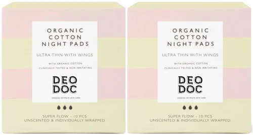 DeoDoc Organic Cotton Night Pad 2 pack v:5438008