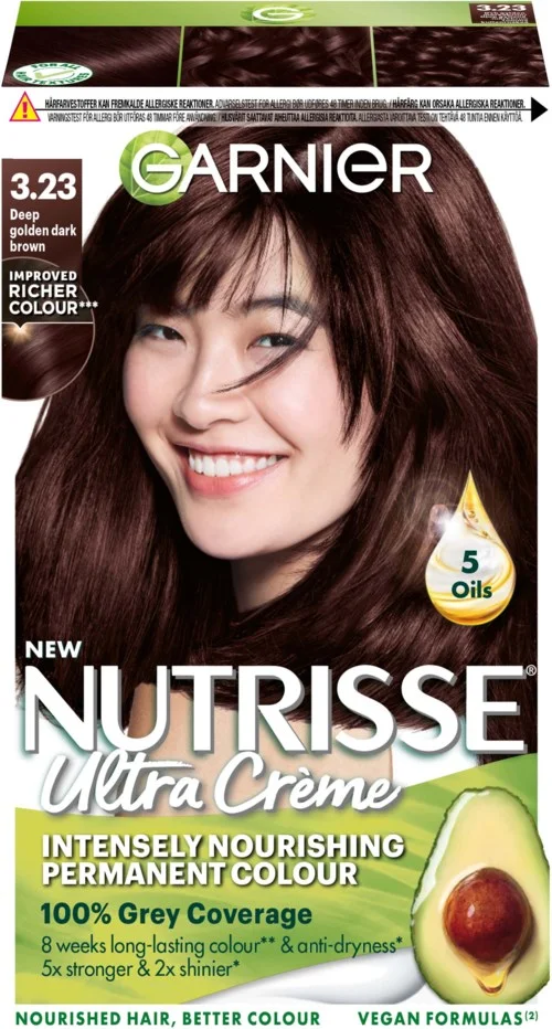 Garnier Nutrisse Ultra Créme Permanent Color 3.23 Deep Golden Dark Brown v:2385676