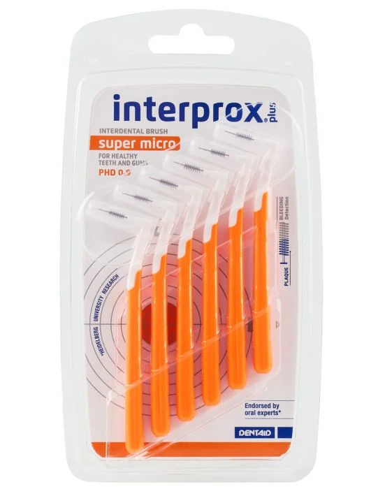 Interprox Plus mellomromsbørste 0,5 mm 6 stk – effektiv tannrens v:5891899