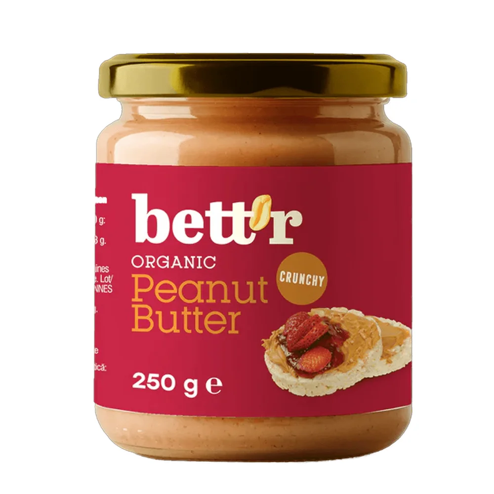 Bett´r Peanut Butter Crunchy Ø – 250 g. v:1160691 Bett´r Peanut Butter Crunchy Ø – 250 g. v:1160691