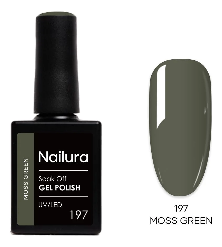 Nailura Gel Polish 197 – Moss Green – 10 ml. v:9241146 Nailura Gel Polish 197 – Moss Green – 10 ml. v:9241146