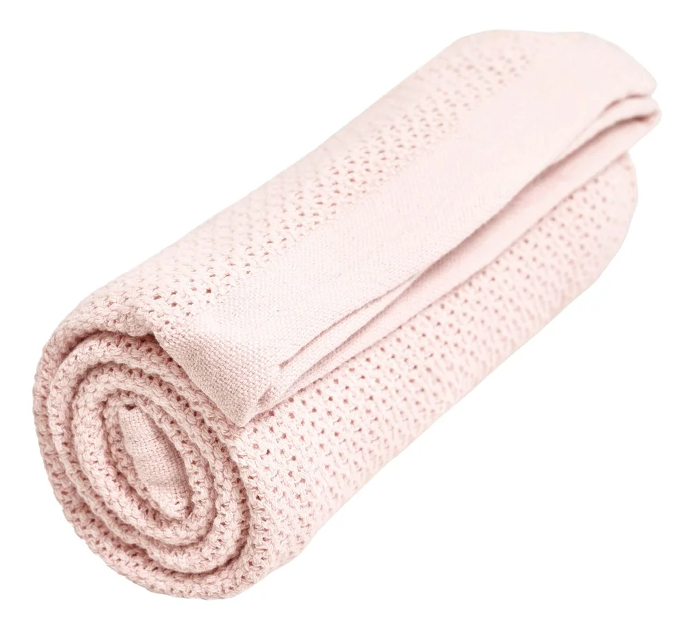 Vinter & Bloom Teppe Soft Grid Eko Baby Pink – 1 stk. v:9905501