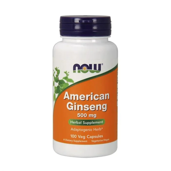 Now American Ginseng 500 mg 100 Kapsler v:3675442