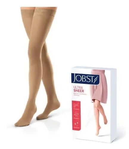 Jobst Ultra Sheer K2 lårstrømpe sort str XL 1 par v:4372372