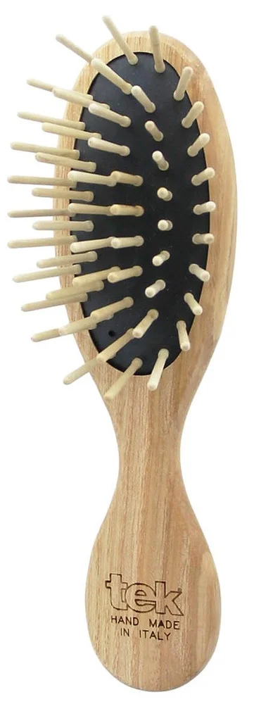 Tek Small Oval Hair Brush With Short Wooden Pins v:3218939 Tek Small Oval Hair Brush With Short Wooden Pins v:3218939