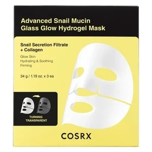 COSRX Advanced Snail Mucin Glass Glow Hydrogel Mask 3pcs v:6707456