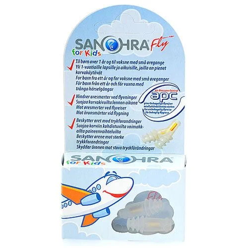 Sanohra øreplugger til fly barn - 1 par v:1088936