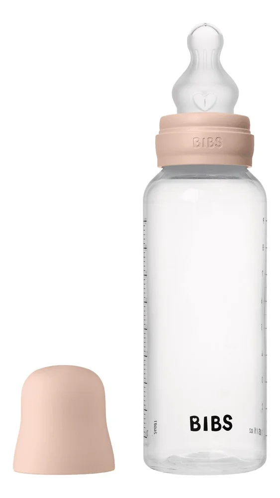 BIBS Baby Bottle Round Silicone 270 ml Medium Flow Blush – 1 stk. v:4693950 BIBS Baby Bottle Round Silicone 270 ml Medium Flow Blush – 1 stk. v:4693950