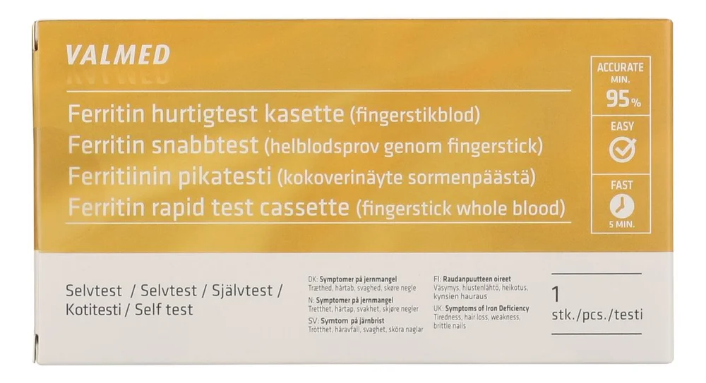 ValMed Ferritin Test – 1 stk. v:7985209 ValMed Ferritin Test – 1 stk. v:7985209