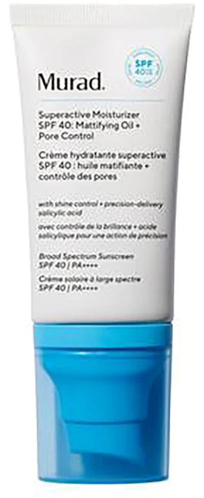 Murad Superactive SPF 40 Moisturizer: Mattifying Oil + Pore Control 50 ml v:6984014 Murad Superactive SPF 40 Moisturizer: Mattifying Oil + Pore Control 50 ml v:6984014