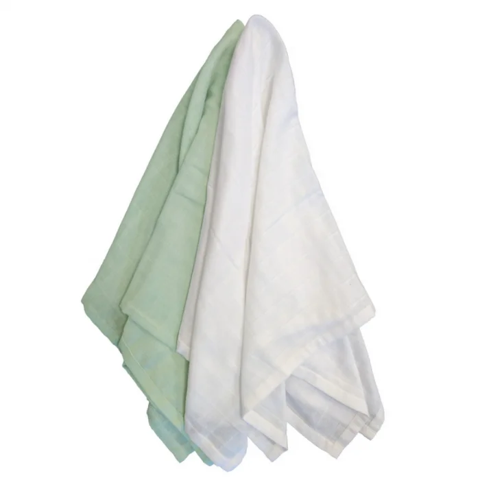 Summerville Muslin babyteppe soft mint 2 stk v:4179554