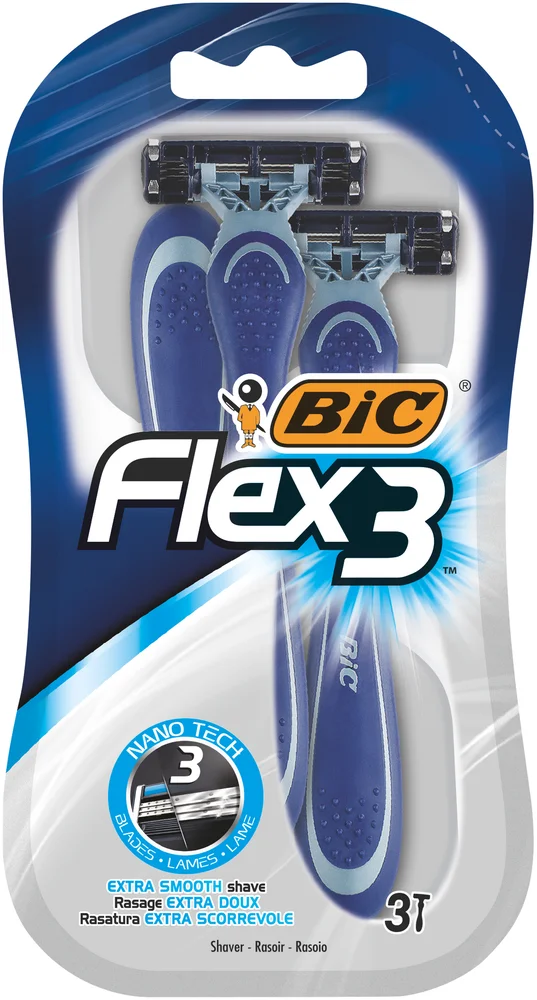 BIC Flex 3-blads Barberhøvel 3pk – Jevn barbering v:1945925