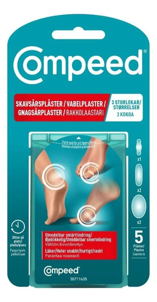 Gnagsårplaster Mixpakke – 5 stk. v:7228794