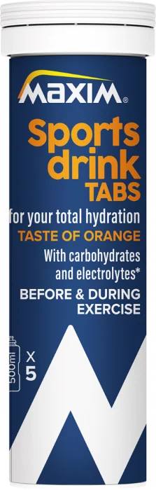 Maxim Total Hydration Appelsin brusetabletter 10 stk v:2120109 Maxim Total Hydration Appelsin brusetabletter 10 stk v:2120109