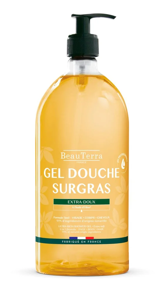 Ultra Rich Shower Gel Hypoallergenic fra BeauTerra – 1000 ml. v:2376847