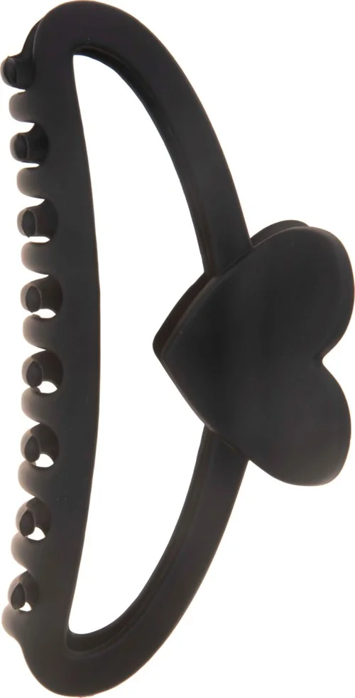 Dazzling Hair Clip Heart 13 cm Black v:8514269