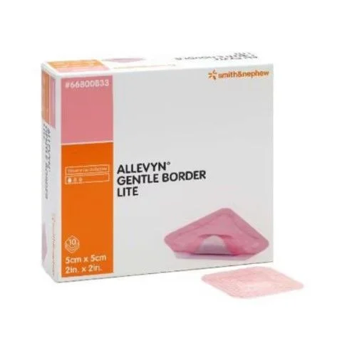 Allevyn Gentle Border Lite 5×5 cm – Skumbandasje v:2564252 Allevyn Gentle Border Lite 5×5 cm – Skumbandasje v:2564252