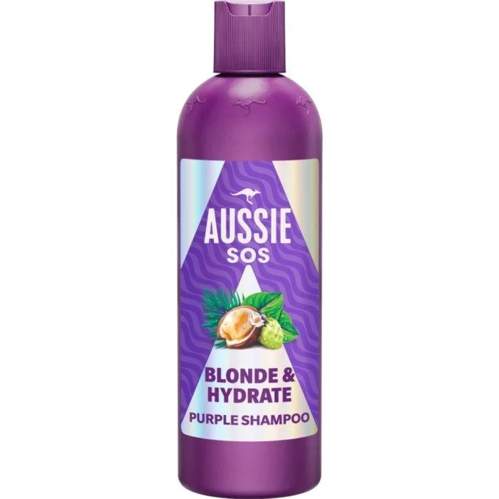Aussie SOS Blonde & Hydrate Purple Sjampo 300 ml v:4911084