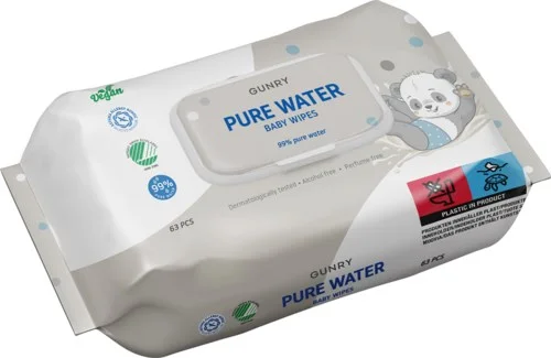 Gunry Pure Water Baby Wipes 63 stk v:7710388 Gunry Pure Water Baby Wipes 63 stk v:7710388