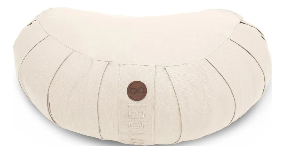 GOYOGI Calm Organic Cotton Crescent Meditation Cushion - Natural - 1 stk. v:5080450