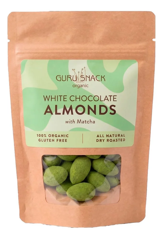 Guru Snack White Chocolate Almonds with Matcha - 100 g. v:8866559