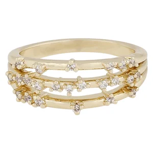Snö Of Sweden Lorrie Big Crystal Ring Gold Clear Medium v:7709181 Snö Of Sweden Lorrie Big Crystal Ring Gold Clear Medium v:7709181