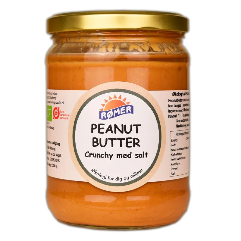 Rømer Peanut Butter Crunchy med havsalt Ø – 500 g. v:2998514 Rømer Peanut Butter Crunchy med havsalt Ø – 500 g. v:2998514