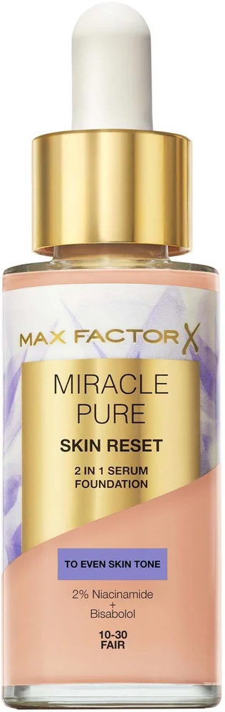 Max Factor Miracle Pure 2In1 Skin Reset Serum Foundation 10-30 Fair v:9279083
