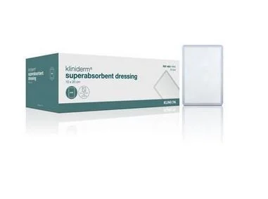 Kliniderm Superabsorberende bandasje (u) 10x20cm – 50 stk v:1763727 Kliniderm Superabsorberende bandasje (u) 10x20cm – 50 stk v:1763727