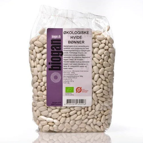 Biogan Bønner hvite Ø – 750 gram v:6500376 Biogan Bønner hvite Ø – 750 gram v:6500376