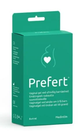 Prefert Vaginal gel sædvennlig glidemiddel 8 x 4ml v:7044999 Prefert Vaginal gel sædvennlig glidemiddel 8 x 4ml v:7044999
