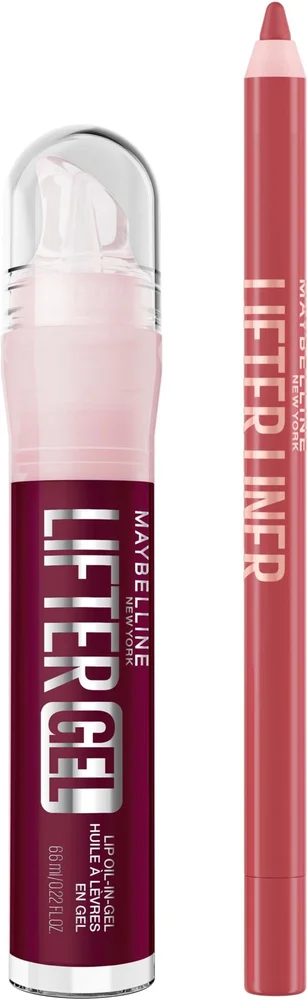 Maybelline New York Lifter Lip Bundle Liner 09 Peaking + Gel 08 Berry Twist v:9578145