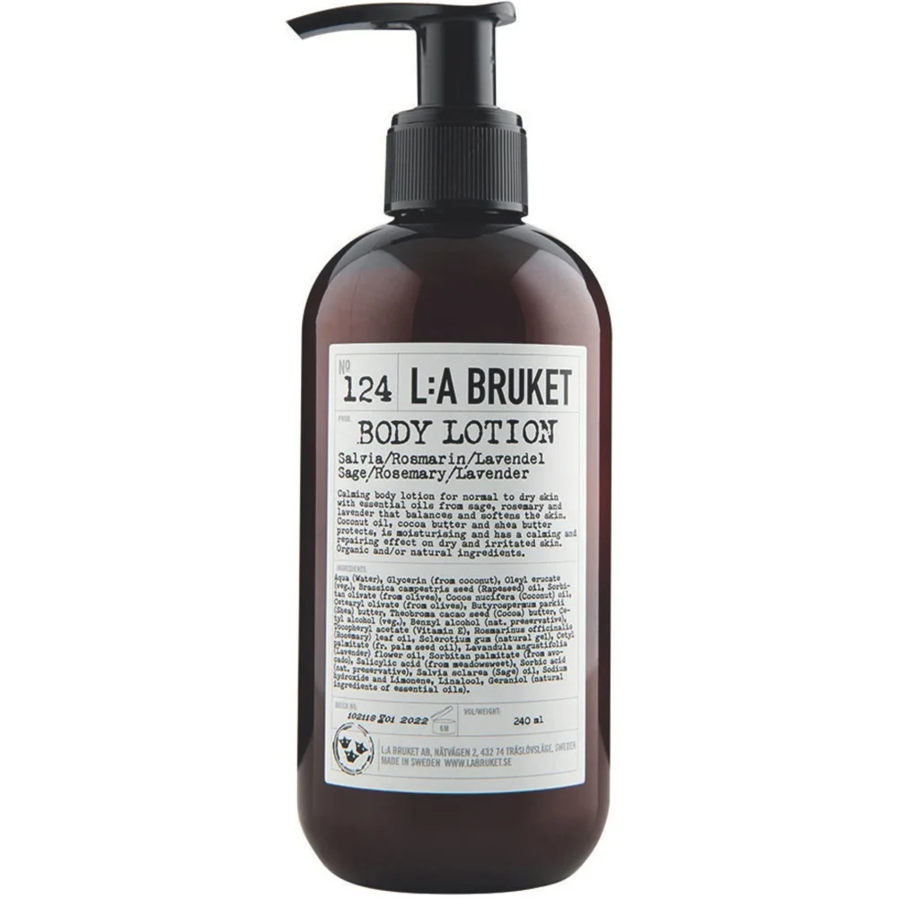 124 Body Lotion, Sage and Rosemary and Lavender, 240ml v:5136387