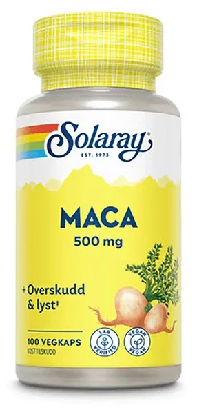 Solaray maca 500 mg 100 kapsler v:3612108