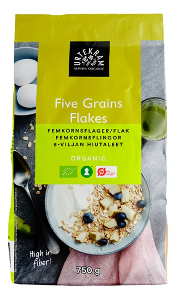 Urtekram Food Femkornsflak Ø - 750 g v:1723741