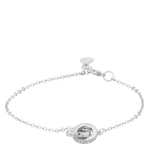 SNÖ of Sweden Connected Chain Bracelet Silver/Clear 16-17cm v:5383446