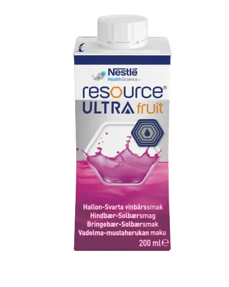 Resource Ultra Fruit næringsdrikk bringebær-solbær 4×200 ml | v:6226787