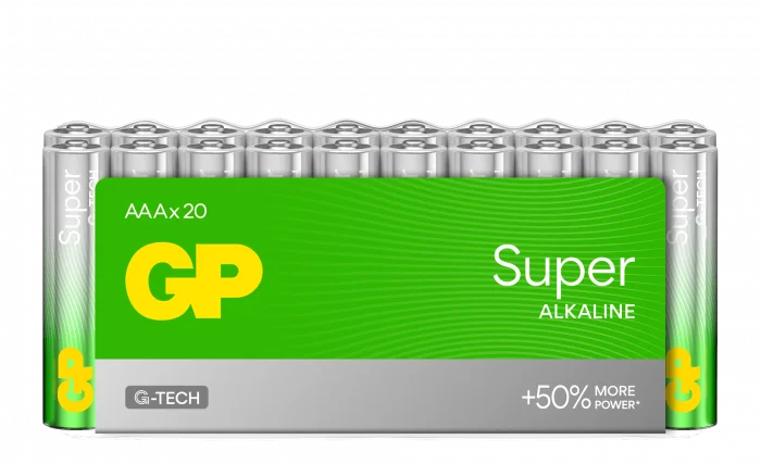 GP Super Alkaline AAA-batteri 24A/LR03 20-pk v:6069633