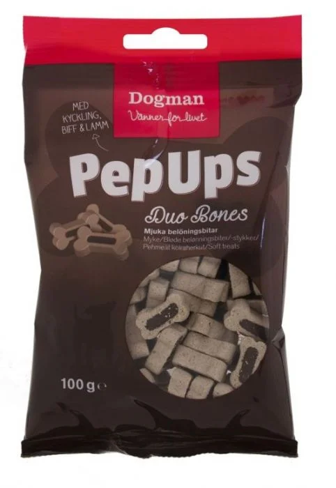 Dogman PepUps Duo Ben 3 smaker 100g v:6526209