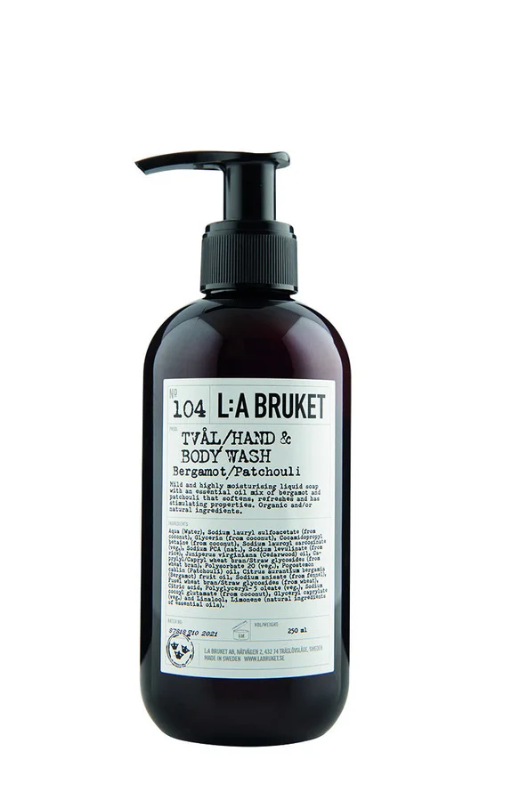 104 Hand & Body Wash Bergamot/Patchouli 240 ml – L:A BRUKET v:3638359 104 Hand & Body Wash Bergamot/Patchouli 240 ml – L:A BRUKET v:3638359
