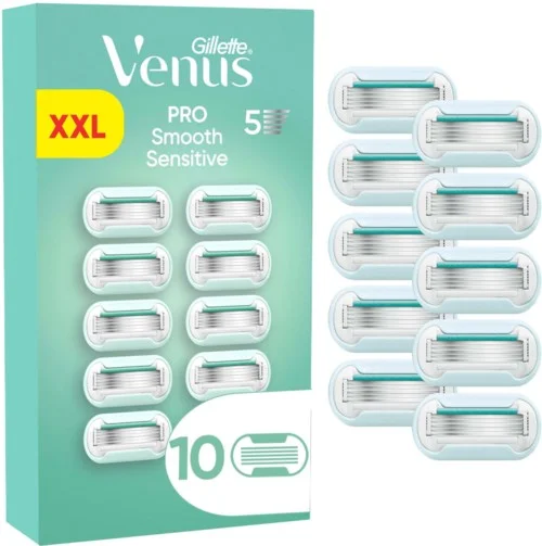 Gillette Venus Pro Smooth Sensitive Razor Blades 10 stk v:4982537