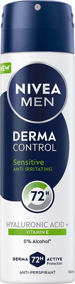 NIVEA MEN Derma Control Antiperspirant Deo Spray Sensitive 150 ml v:6797910 NIVEA MEN Derma Control Antiperspirant Deo Spray Sensitive 150 ml v:6797910
